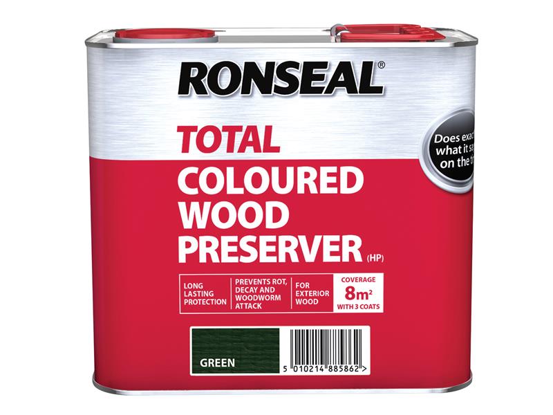 Ronseal Trade Total Wood Preserver Green 2.5 litre RSLTTWPGR25L