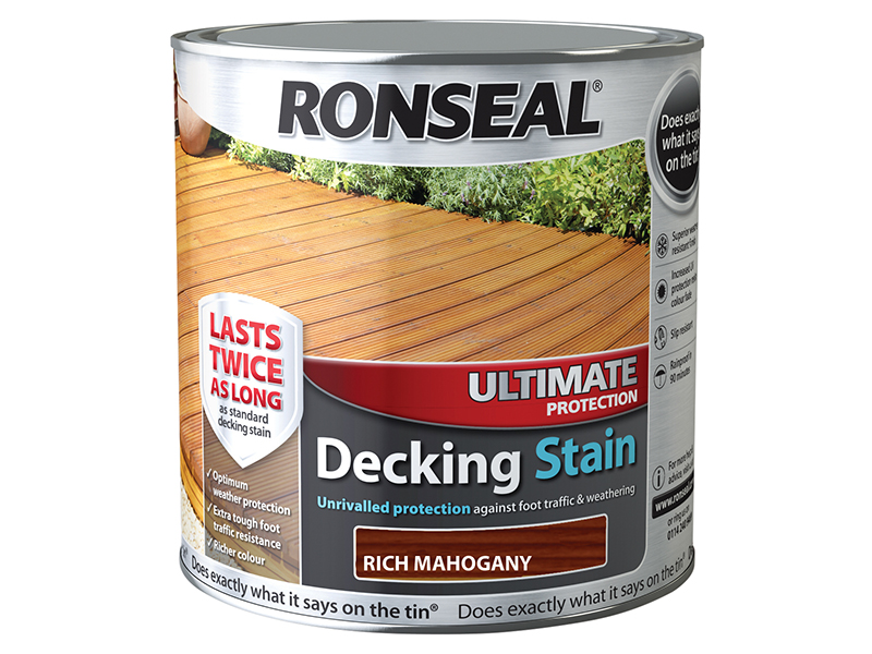 Ronseal Ultimate Protection Decking Stain Rich Mahogany 2.5 litre RSLUDSRM25L