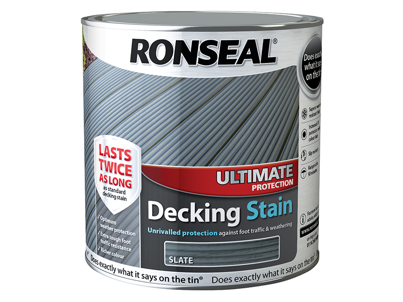 Ronseal Ultimate Protection Decking Stain Slate 2.5 litre RSLUDSS25L