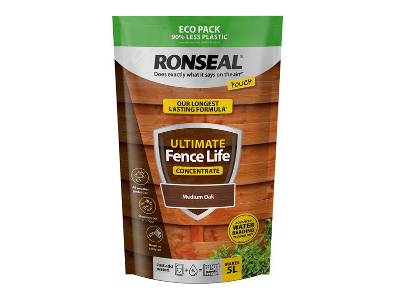 Ronseal Ultimate Fence Life Concentrate Medium Oak 950ml RSLUFLCMO950