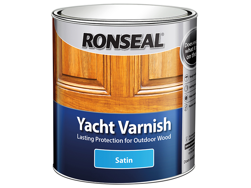 Ronseal Exterior Yacht Varnish Satin 1 litre RSLYVS1L