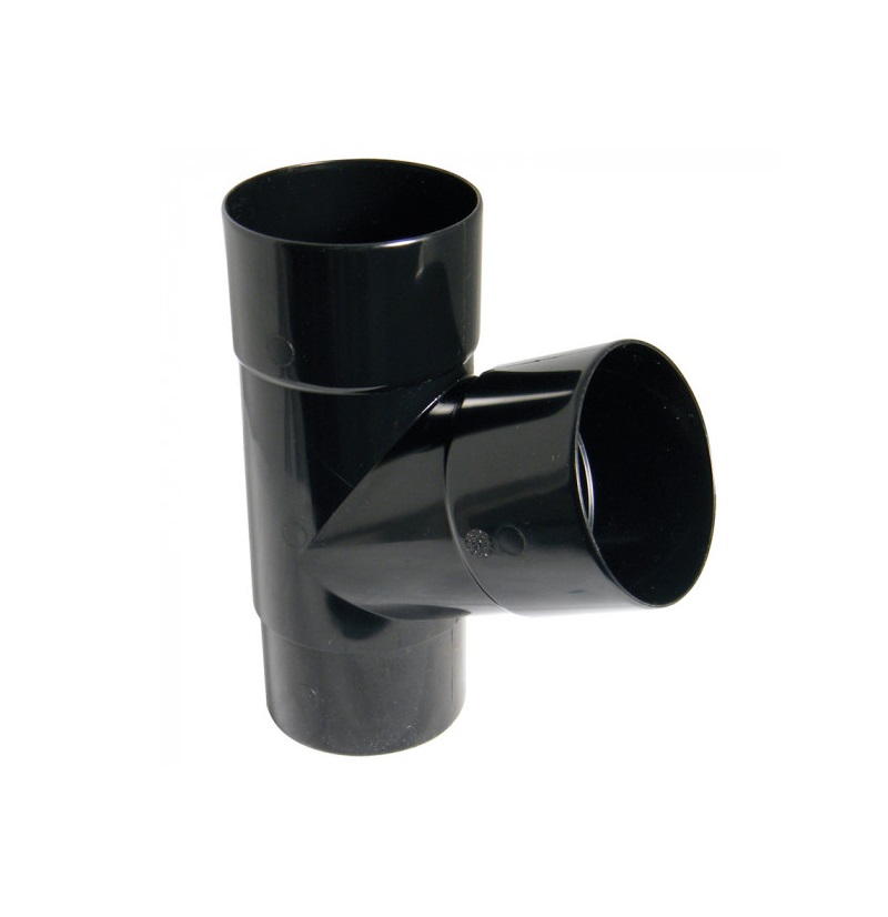 Floplast RYH1BL 67.5 Deg Branch 80mm Downpipe Black