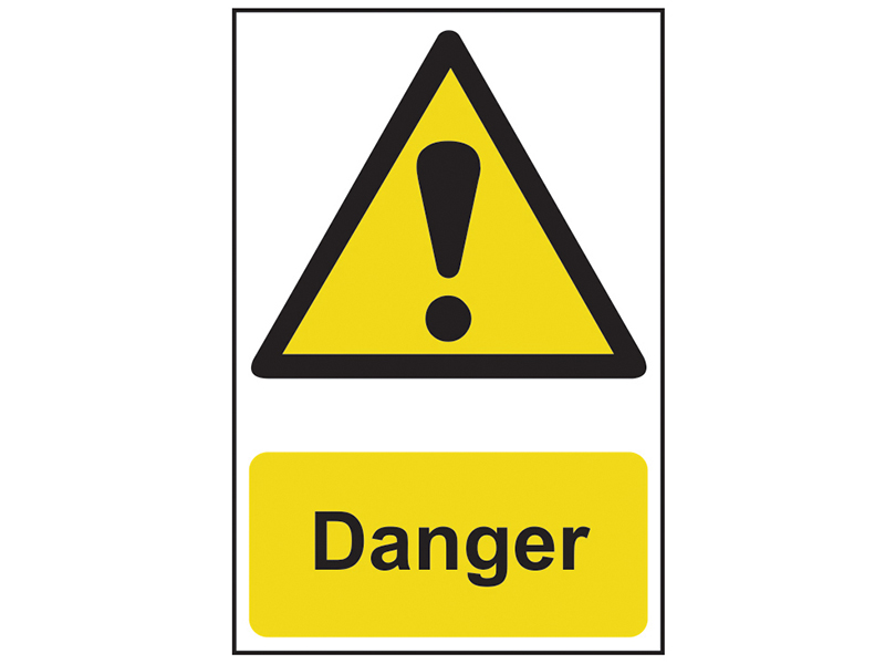 Scan Danger - PVC Sign 200 x 300mm SCA1301