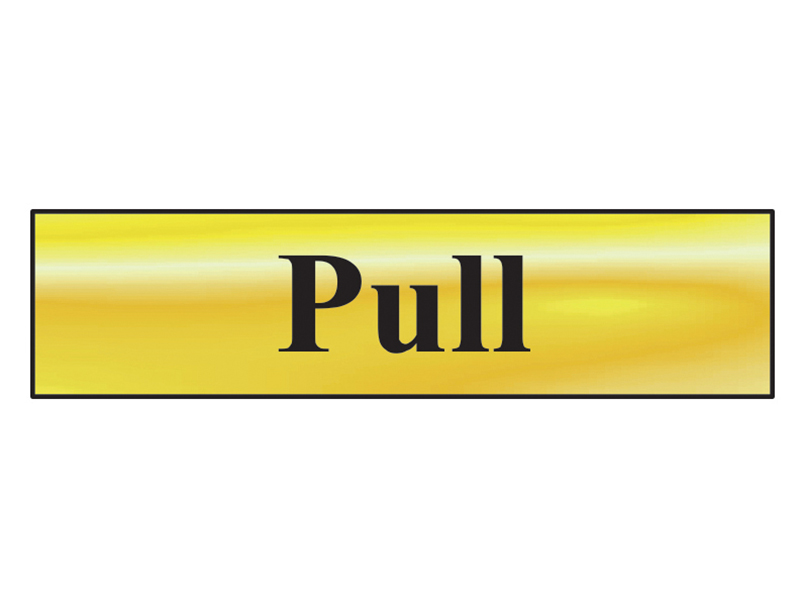 Scan Pull - Polished Brass Effect 200 x 50mm SCA6033
