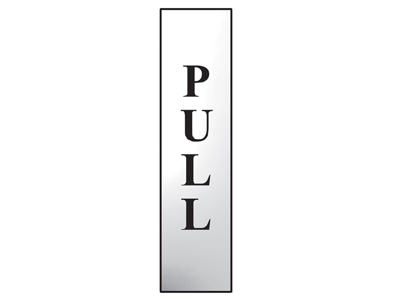 Scan Pull Vertical - Polished Chrome Effect 50 x 200mm SCA6034C