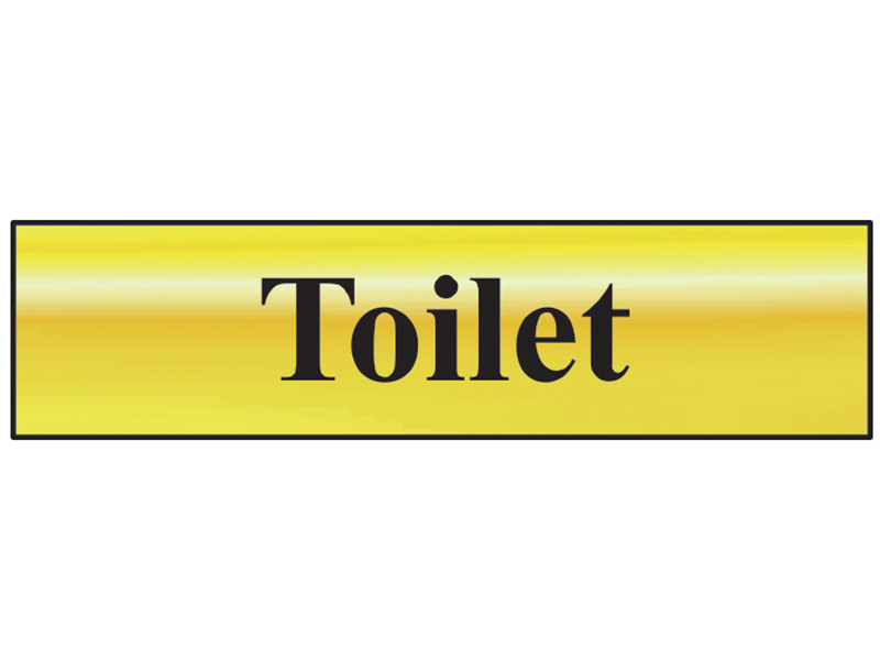 Scan Toilet - Polished Brass Effect 200 x 50mm SCA6051