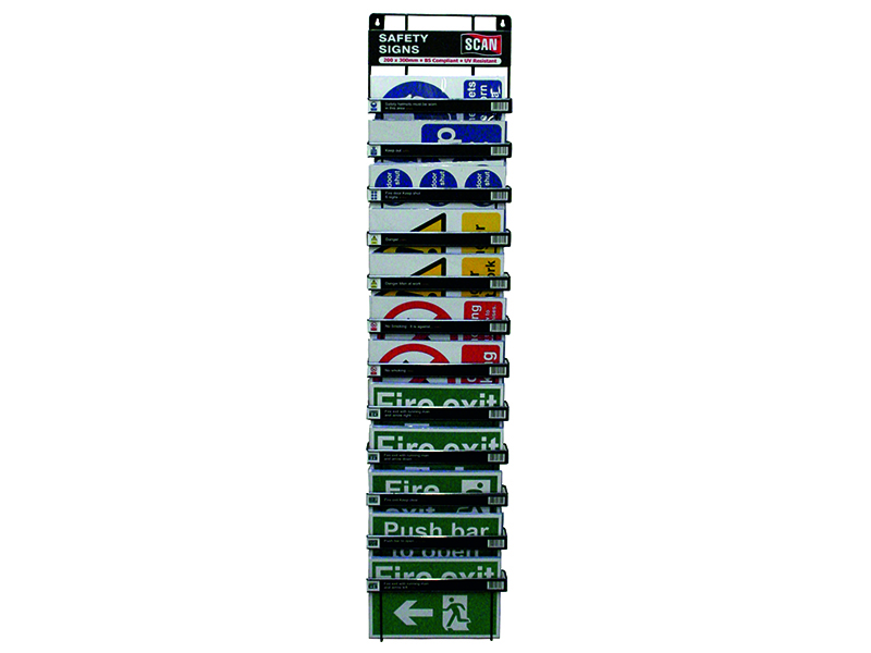 Scan Signs Display - 60 Signs (12 Tier Stand) SCASSDIS60