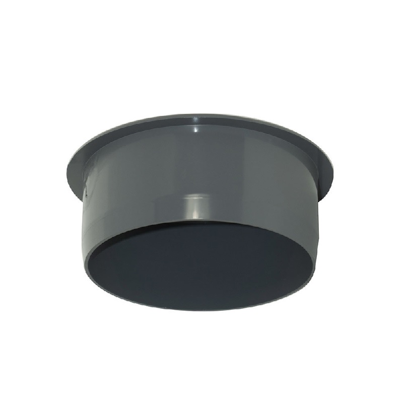 Floplast SP296AG 110mm/4 Inch Ring Seal Soil System - Socket Plug - Anthracite Grey