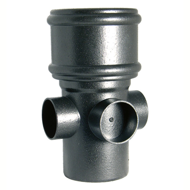 Floplast SP581CI 110mm/4 Inch Ring Seal Soil System - Boss Pipe Single Socket - Faux Cast Iron