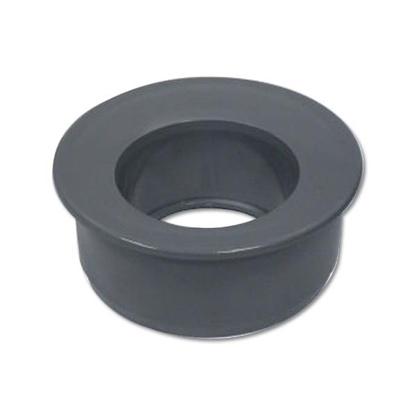 Floplast SP96GR 110mm/4 Inch Ring Seal Soil System - Reducer to 68mm Round Downpipe - Grey