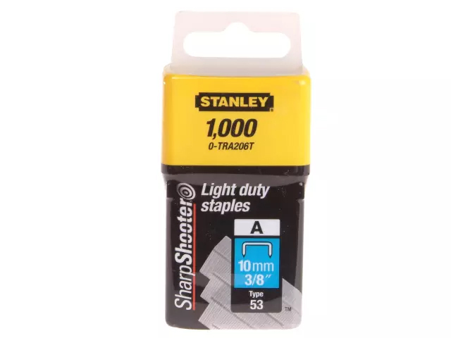 Stanley TRA2 Light-Duty Staple 10mm TRA205T Pack 1000