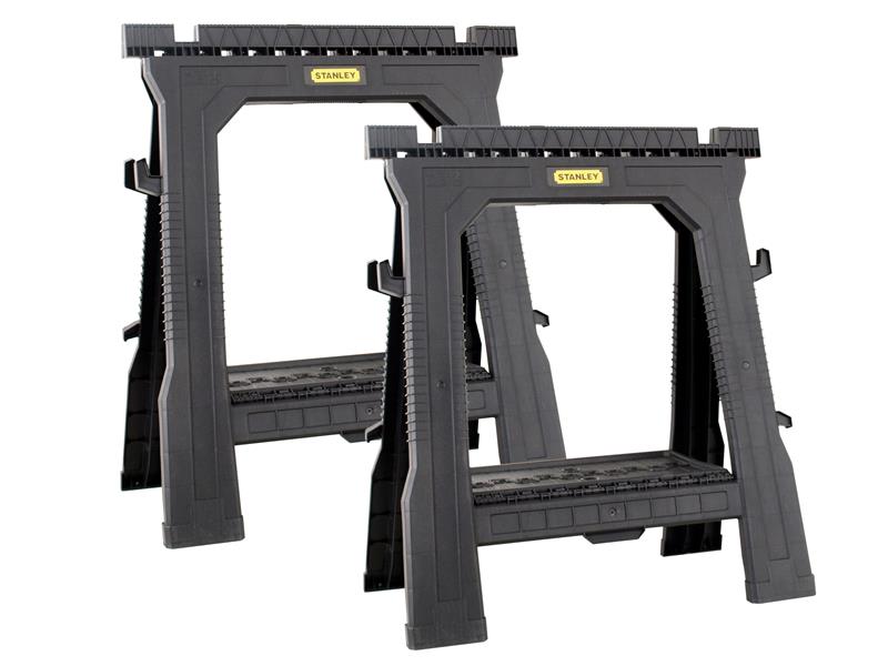 STANLEY STA170713 Folding Sawhorses / Trestle (Twin Pack)