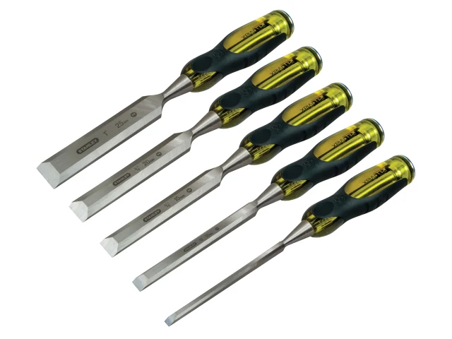 Stanley Fatmax Bevel Edge Chisel Set With Thru Tang (5 Piece) STA516421