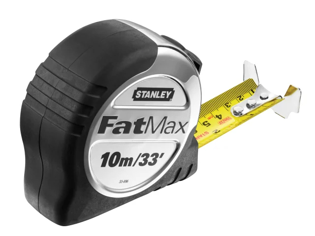 Stanley Fatmax Pro Pocket Tape Measure 10 Metre / 33ft 32mm Wide - 5-33-896