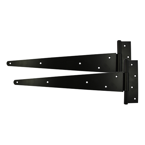 Timco 16 - Pair of Strong Tee Hinges - Black - TIMbag of 1