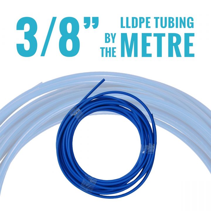 John Guest LLDPE Tubing - 3/8in OD Pipe - Blue (Sold By The Meter)