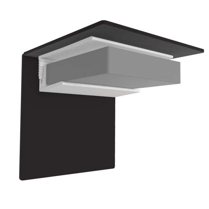 Multipanel Ceiling Panel PVC Profile - 2.7 Metre - Type L End Cap - Silver