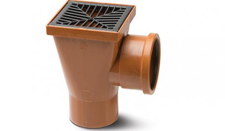 Polypipe Underground 110mm / 4in Square Hopper Back Inlet