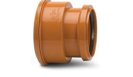 Polypipe 110mm / 4in Underground Thick Clay Pipe Adaptor to PVC Socket