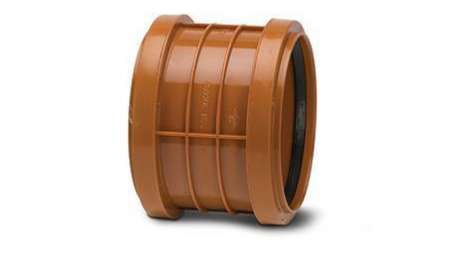 Polypipe 110mm / 4in Polyrib Underground Coupling Double Socket