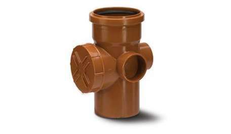 Polypipe 110mm / 4in Underground Access Pipe Single Socket