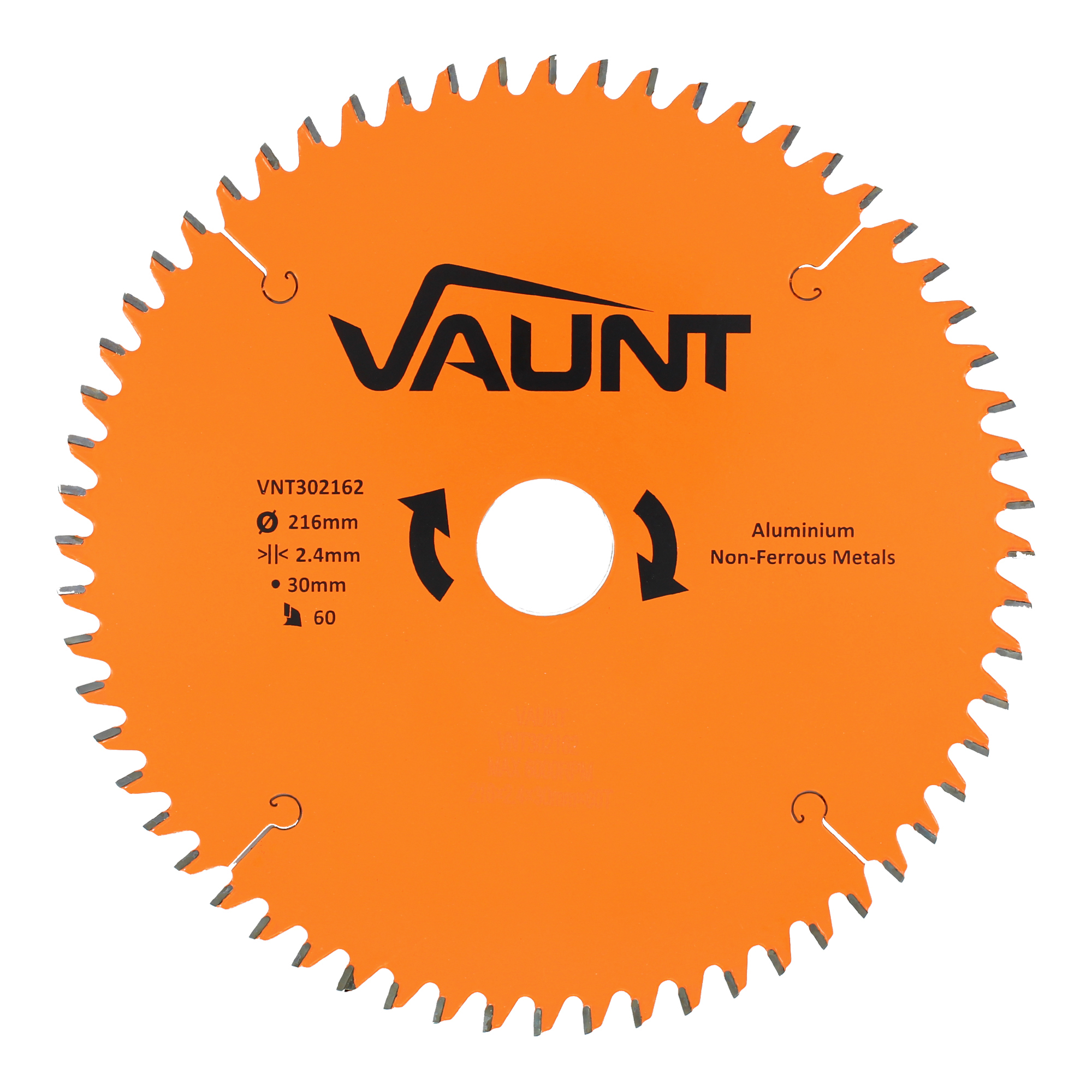 Vaunt 216mm x 30mm 60T TCT Circular Saw Blade for Aluminium Cutting