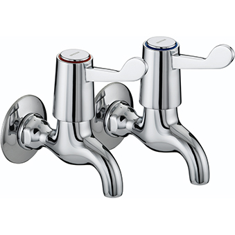Bristan Lever Bib Taps With 3in (76mm) Levers Chrome