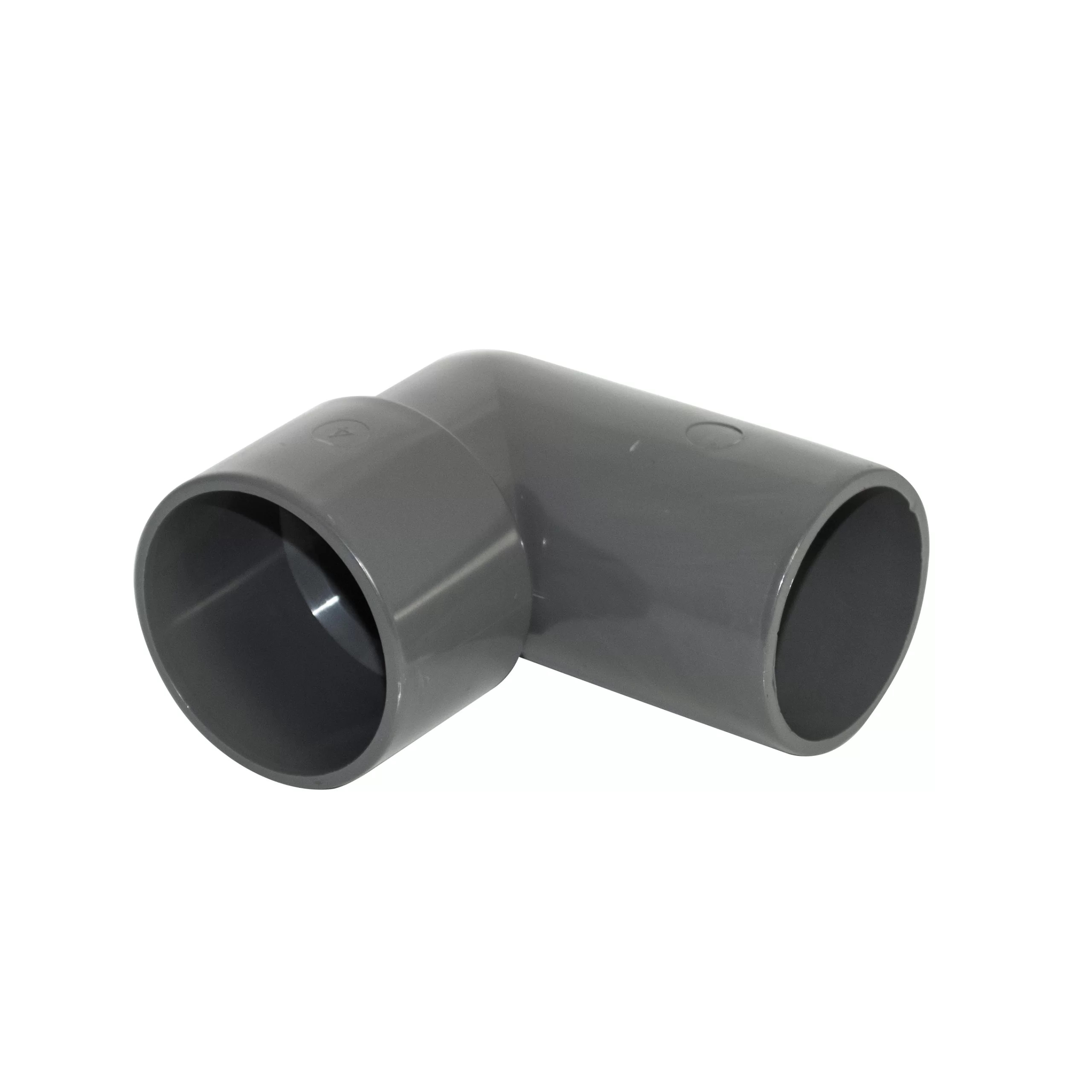 Floplast WS26AG 32mm (36mm) ABS Solvent Weld Waste System 90 Degree Conversion Bend - A/Grey