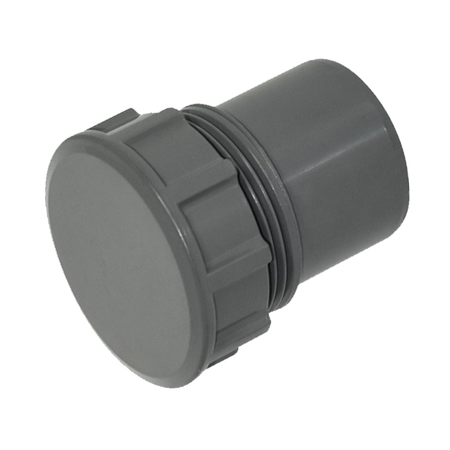 Floplast WS30AG 32mm (36mm) ABS Solvent Weld Waste System Access Plug - A/Grey