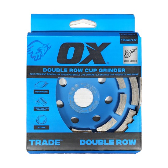 OX Tools XLCG-115/22 Spectrum 115mm Double Row Cup Grinder