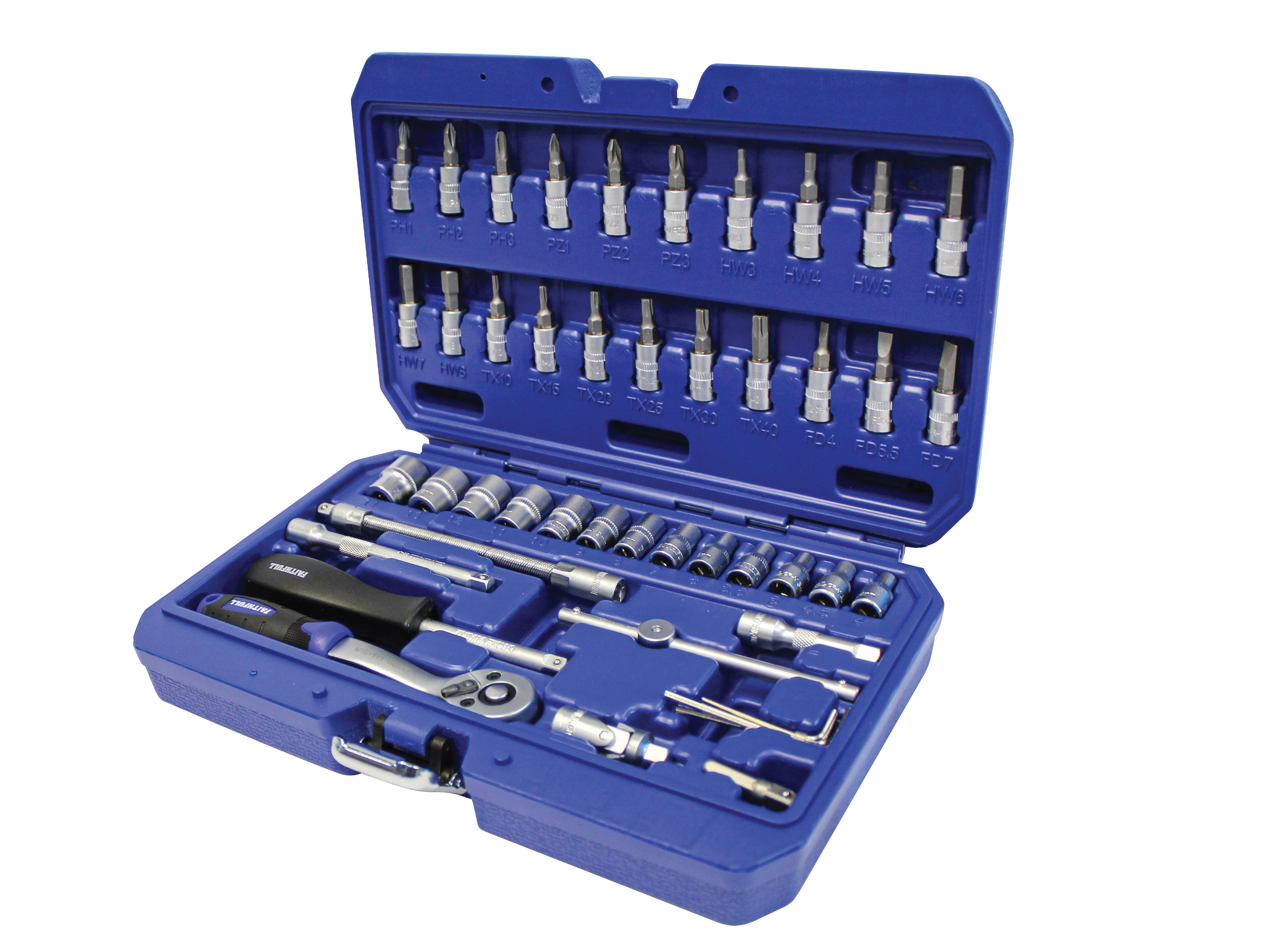 Faithfull 46PC 1/4IN Drive Metric Socket Set - FAISOC1446MN