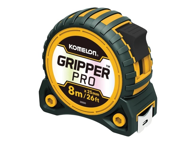 Komelon Gripper 8M/26Ft Single Tape Measure - KOMKG826TAPE