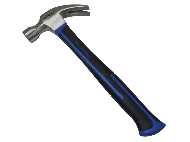 Faithfull 20Oz Claw Hammer Fibreglass Handle - XMS23HAMFG20