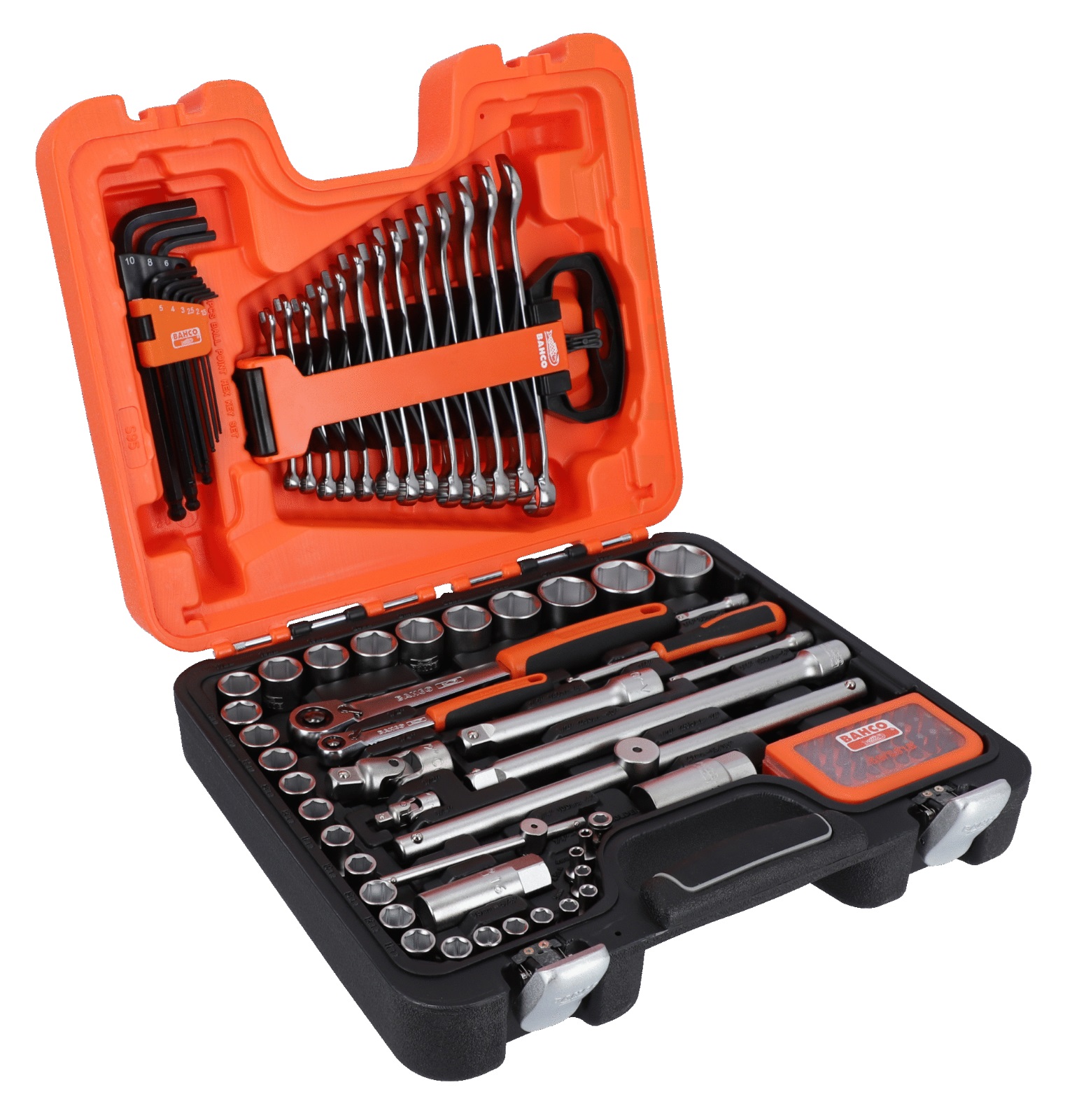 Bahco 95 Piece 1/4in and 1/2in Sq Dv Socket and Mechanics Set - XMS23SOC1214
