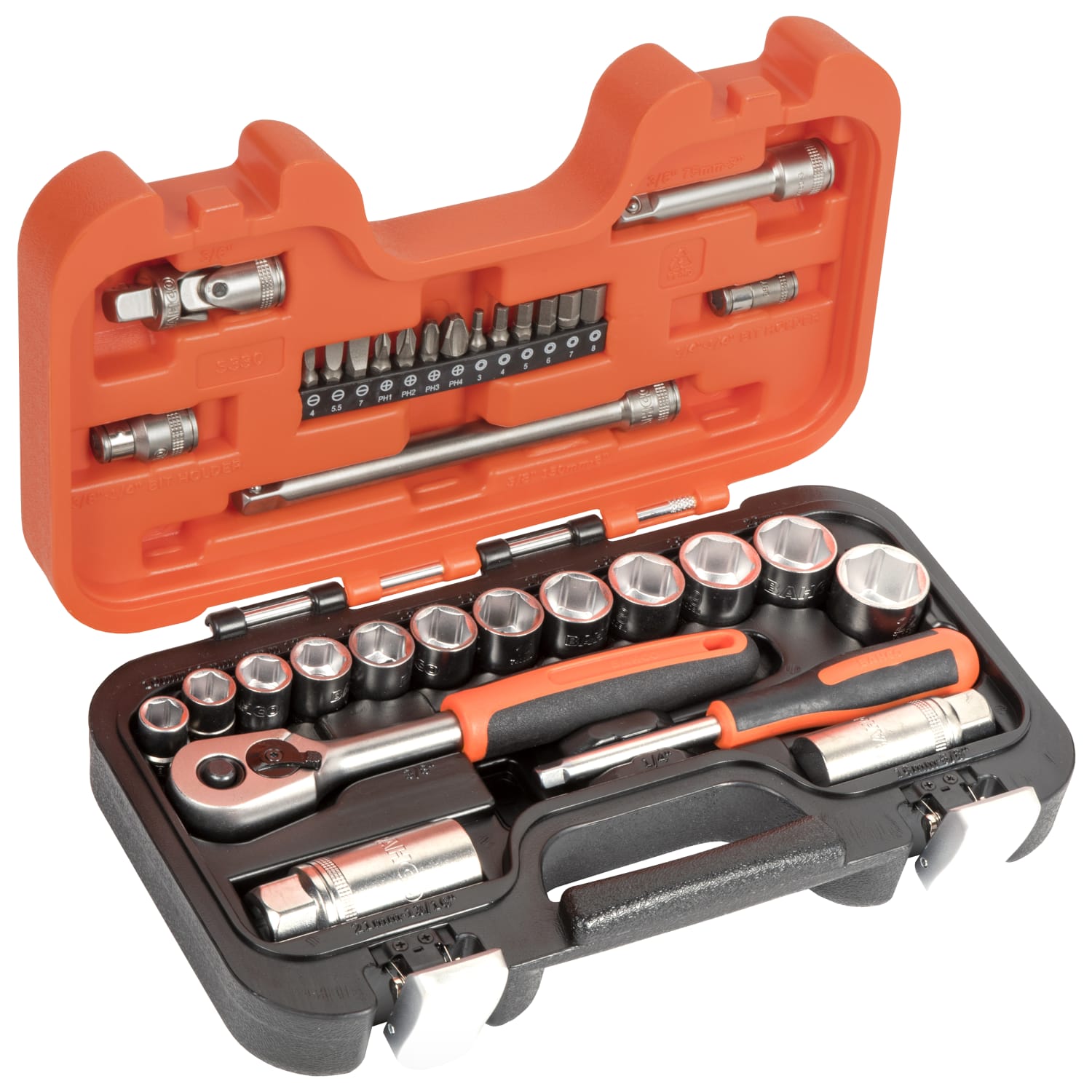 Bahco 34 Piece 3/8in Square Drive Socket Set - XMS23SOC38