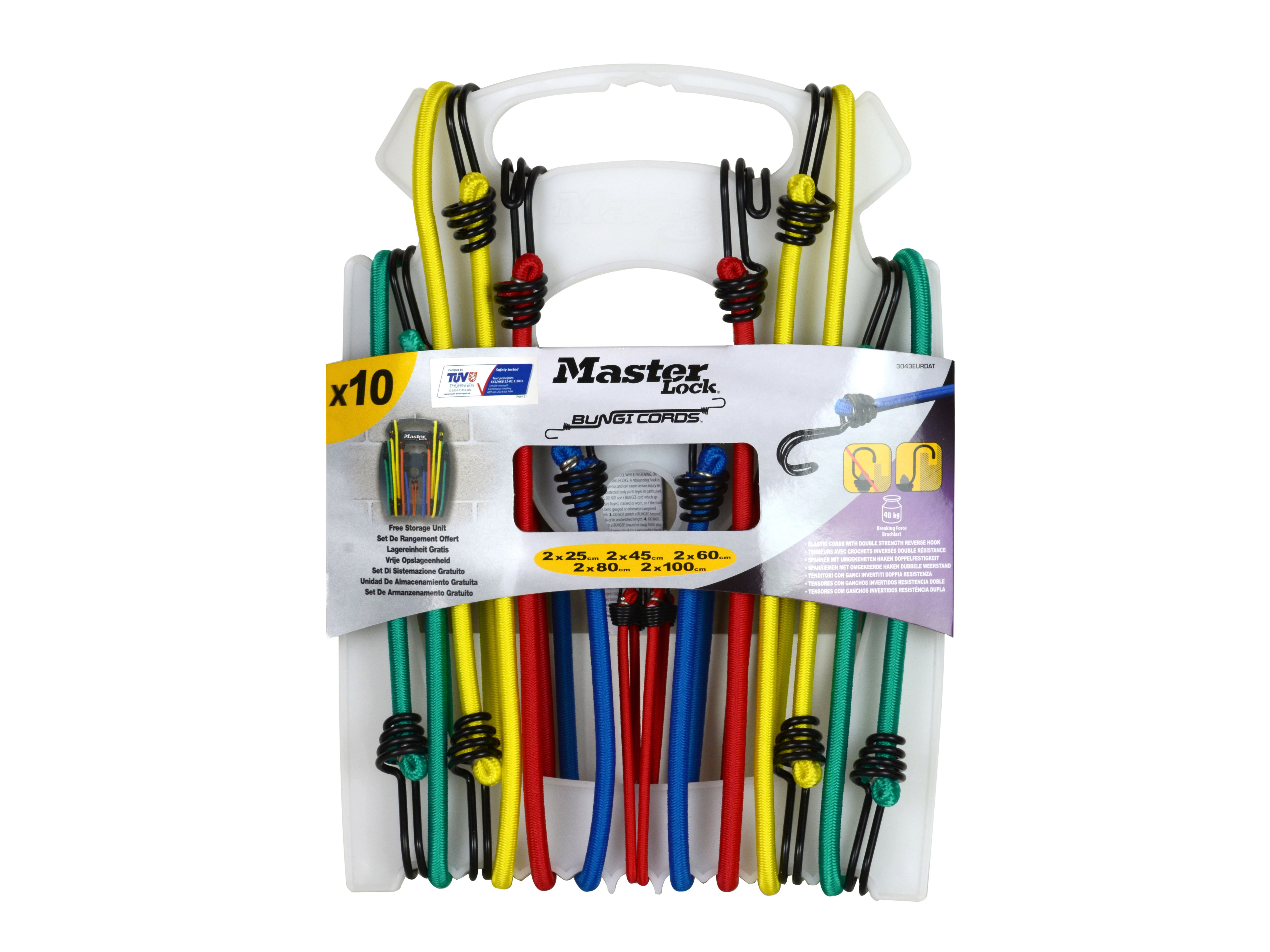 Master Lock 10 Piece Bungee Set