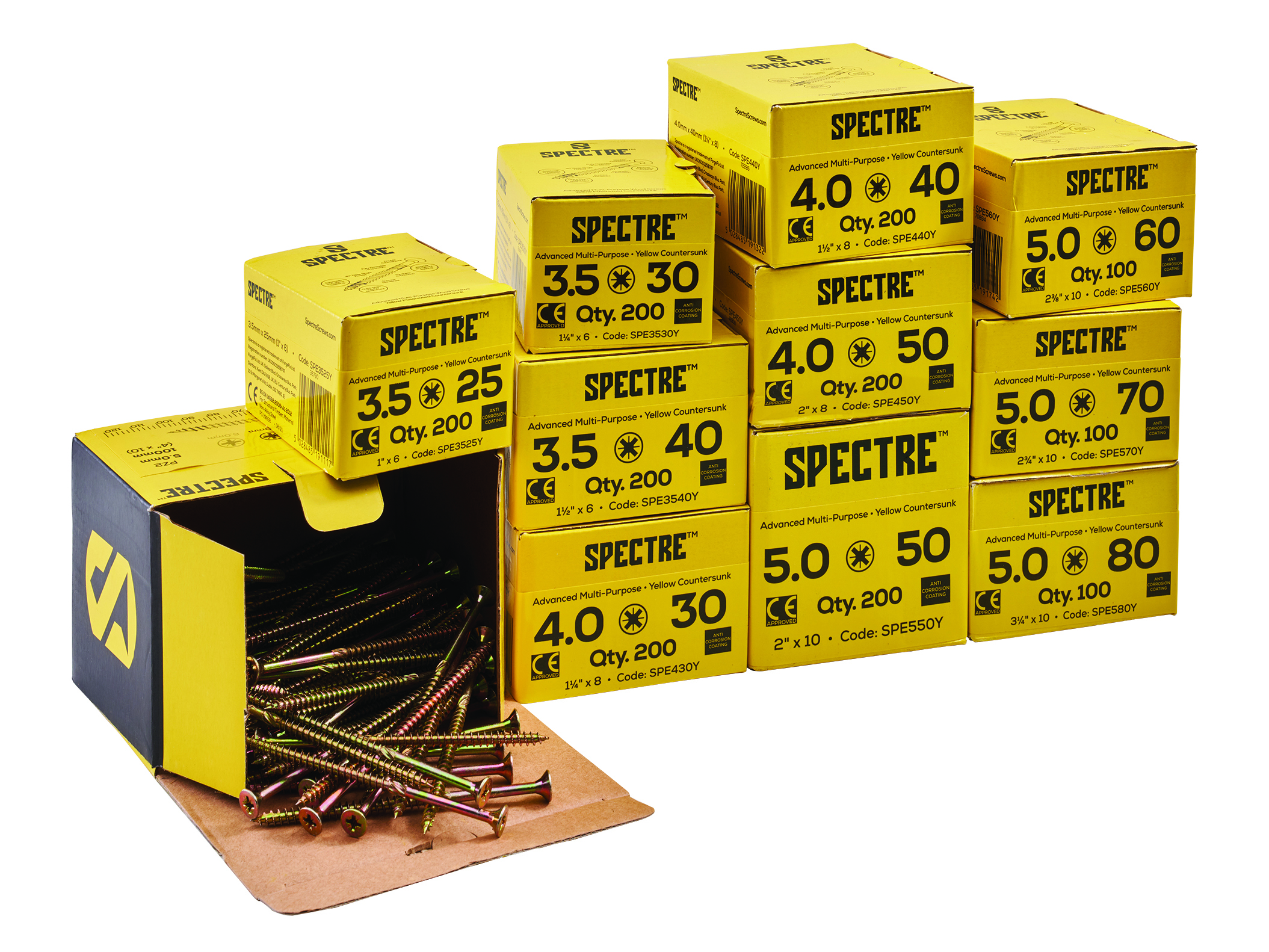 Spectre 1800 Piece Advanced Trade Screw Pack