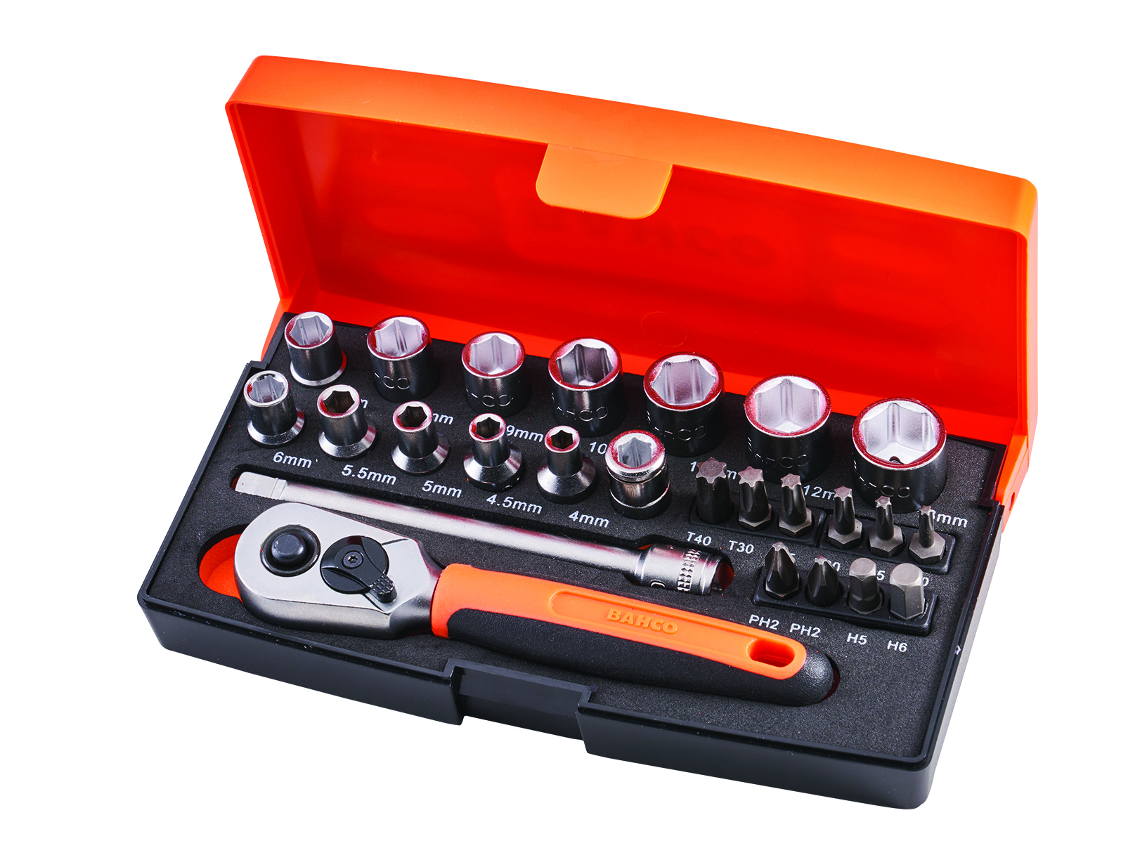 Bahco 1/4in Drive Socket Set (25 Piece)