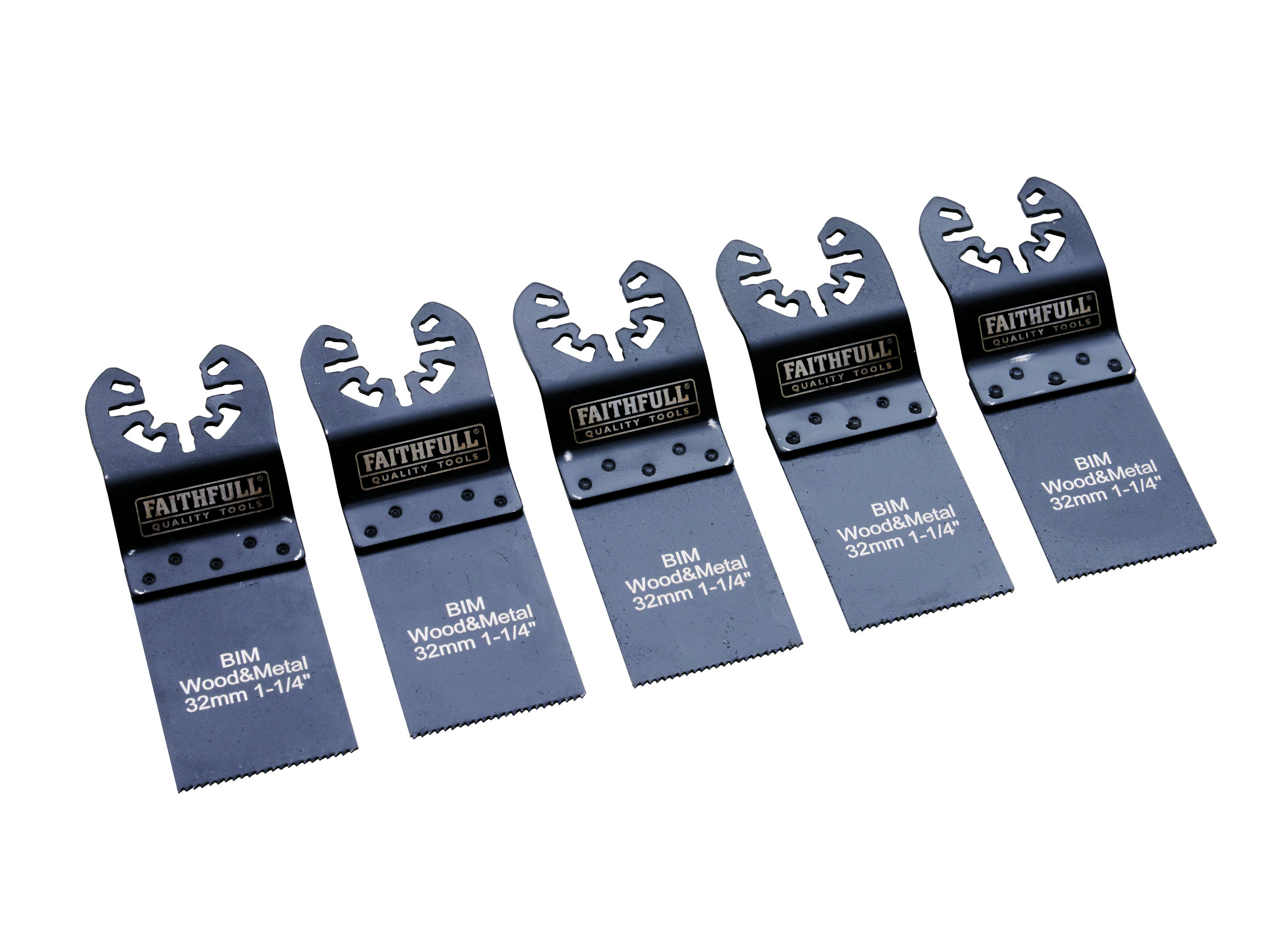 Faithfull FAIMFWM32B / XMS25MULTI5 5pc 32mm Multi-Tool Blades