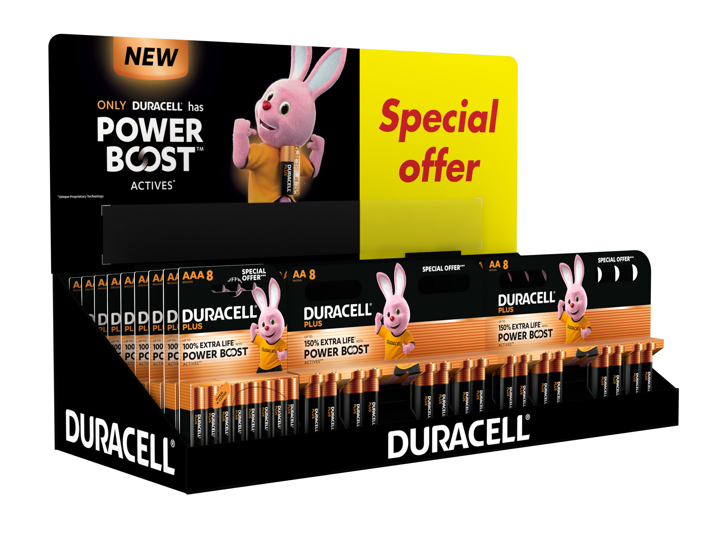 XMS Duracell Battery Counter Display (AA x 24 & AAA x 14) XMS26DURDISP