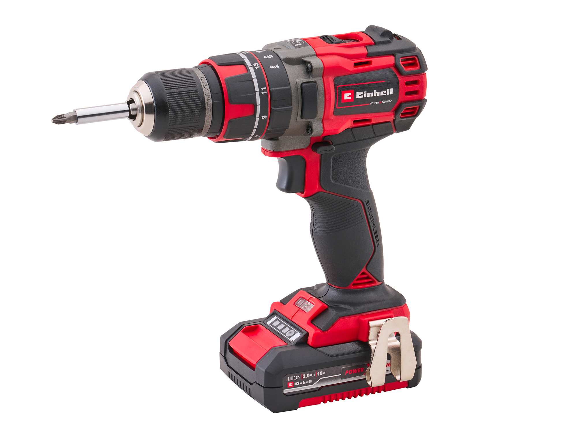 XMS Einhell 18V Combi Drill with 2 x 2Ah Li-Ion Batteries XMS26ECOMBI