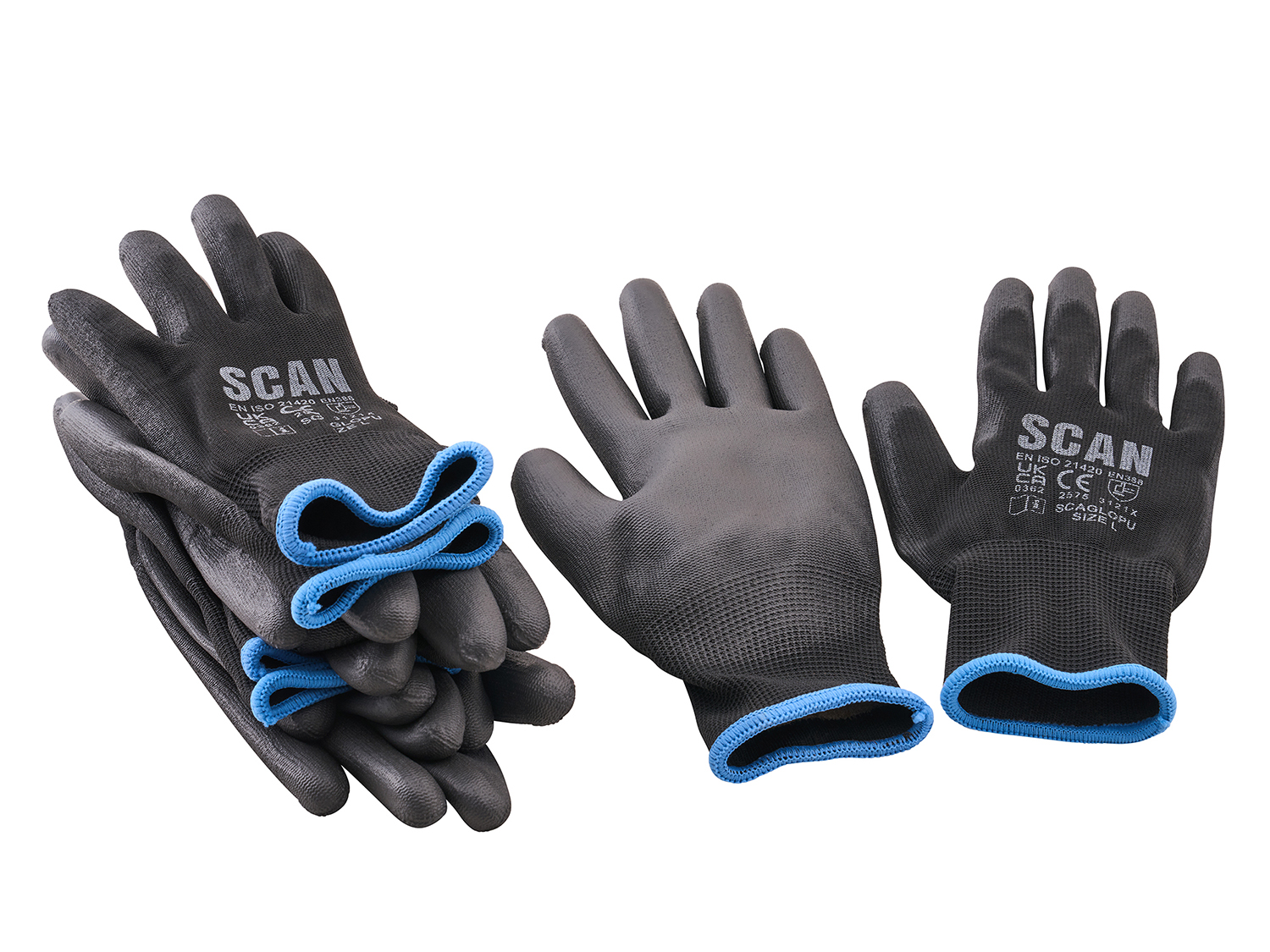XMS Scan PU Gloves (5 Pairs) XMS26GLDIP5