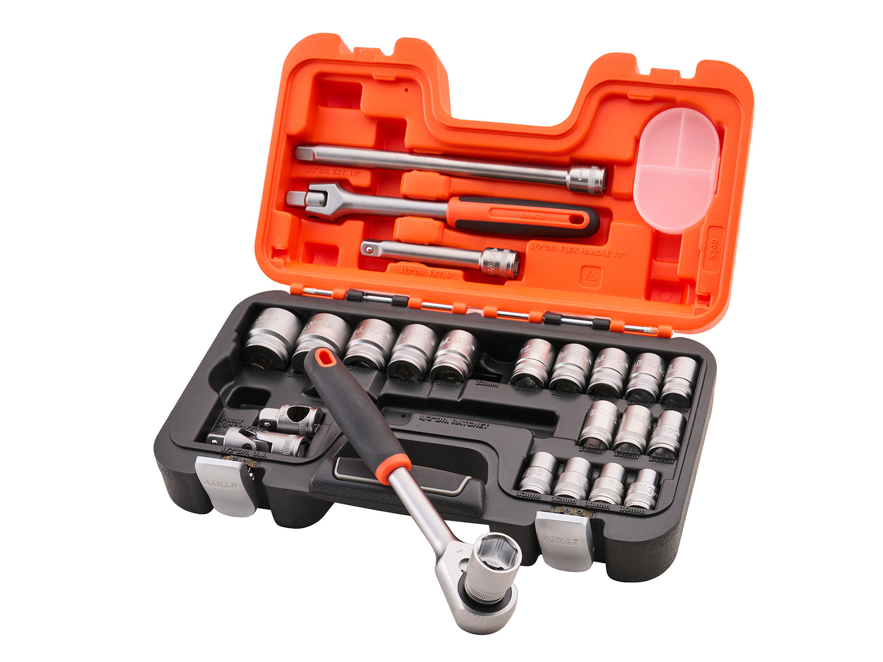 XMS Bahco 1/2in Drive Socket Set (24 Piece) XMS26S240