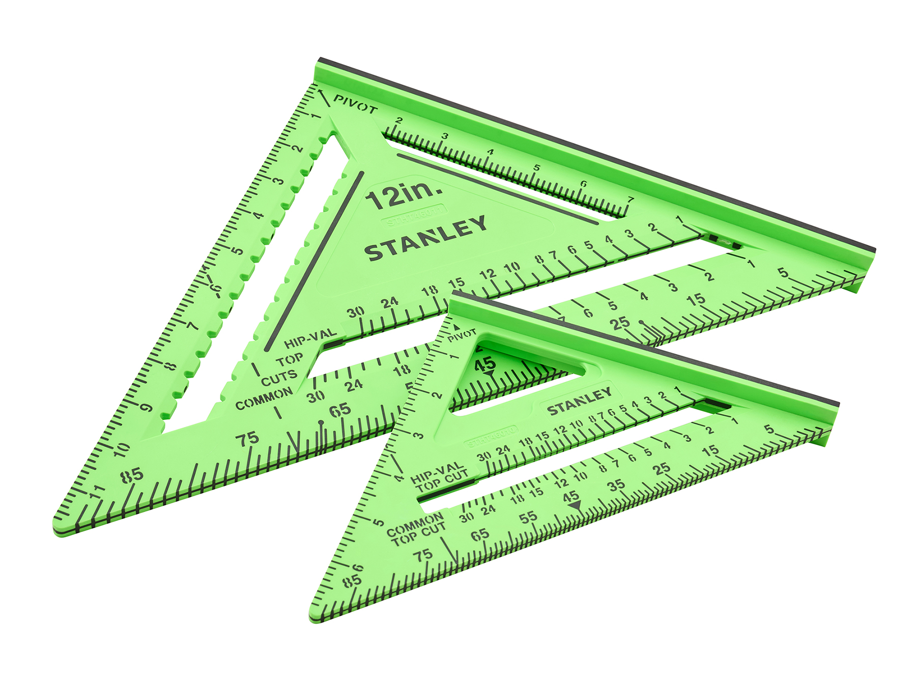 XMS Stanley 175 & 300mm (7 & 12in) Hi-Vis Square Twin Pack XMS26SQUARES