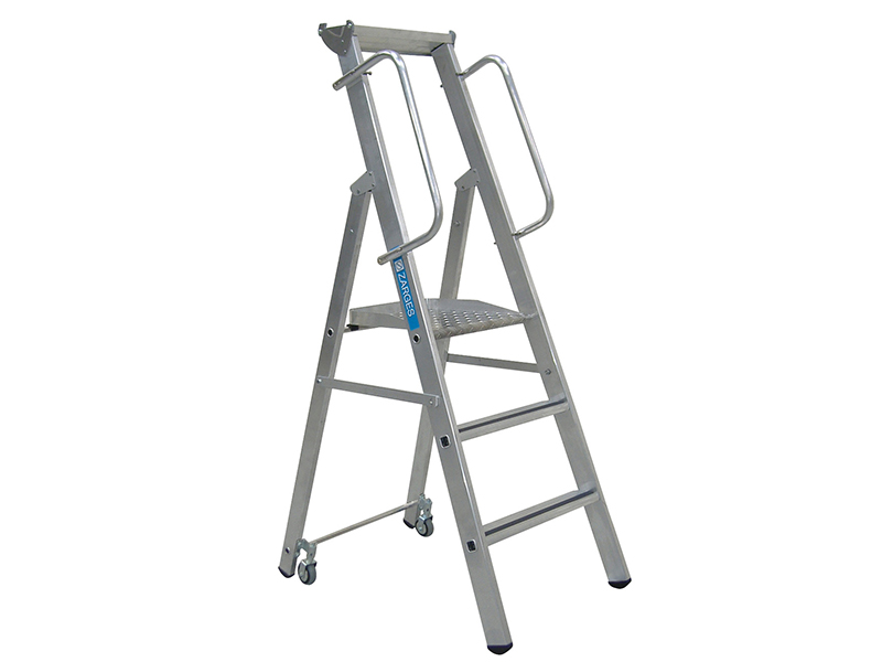 Zarges Mobile Mastersteps, Platform Height 0.78m 3 Rungs ZAR341632