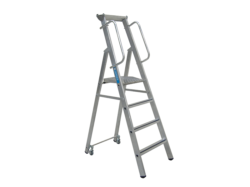 Zarges Mobile Mastersteps, Platform Height 3.11m 12 Rungs ZAR341635