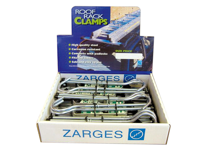 Zarges Roof Rack Clamps Display (5 Pairs) ZAR40980PDIS