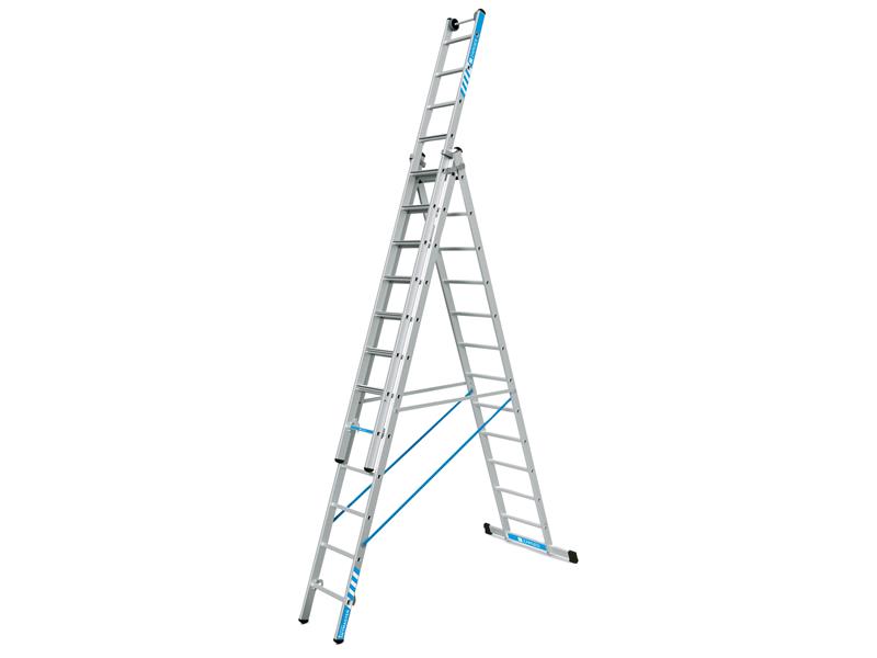 Zarges Skymaster Plus X Combination Ladder 3-Part 3 x 12 Rungs ZAR41580