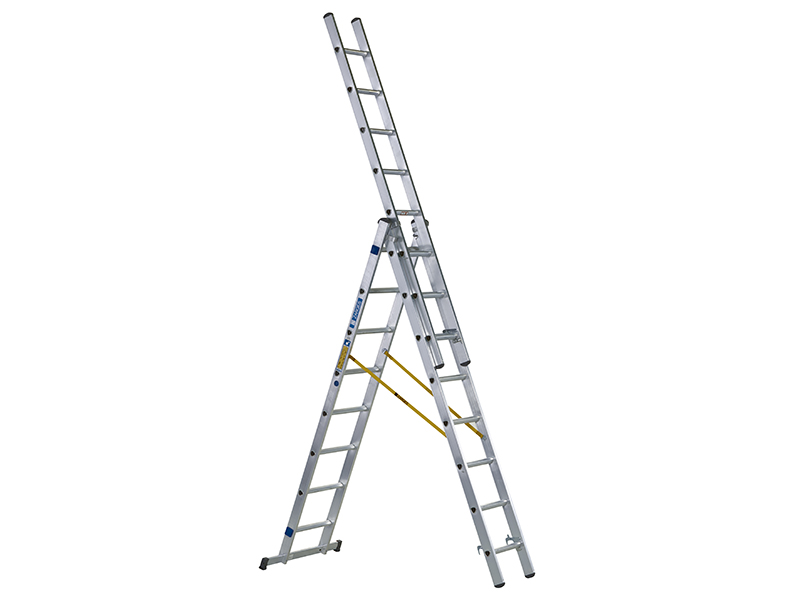 Zarges D-Rung Combination Ladder 3-Part 3 x 8 Rungs ZAR44838