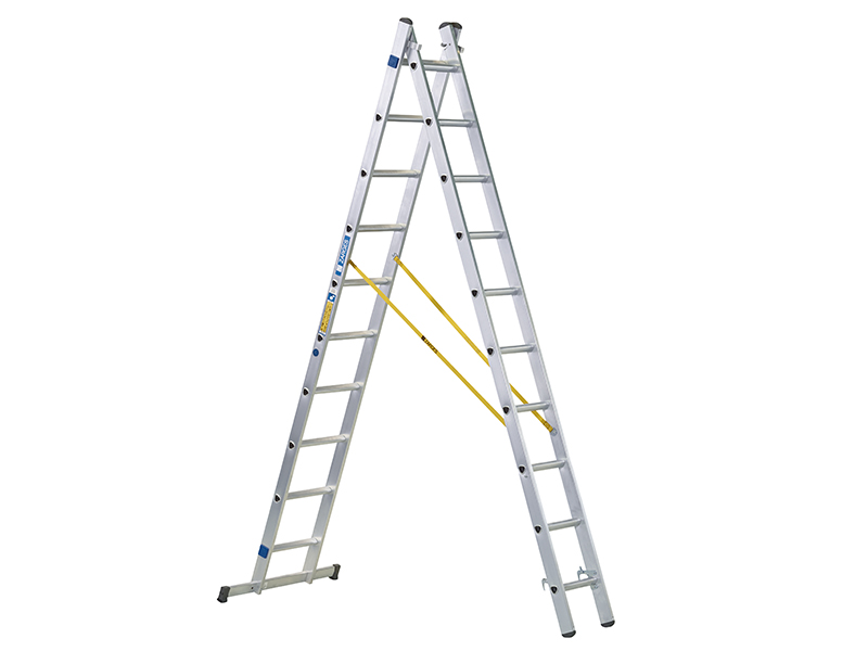 Zarges D-Rung Combination Ladder 2-Part 2 x 12 Rungs ZAR44872